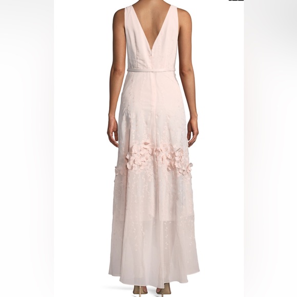 Karl Lagerfeld Light Pink Ros High Low Gown - Picture 2 of 9